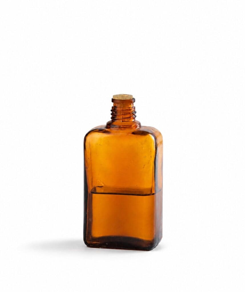 A fragrance bottle containing lavender essence