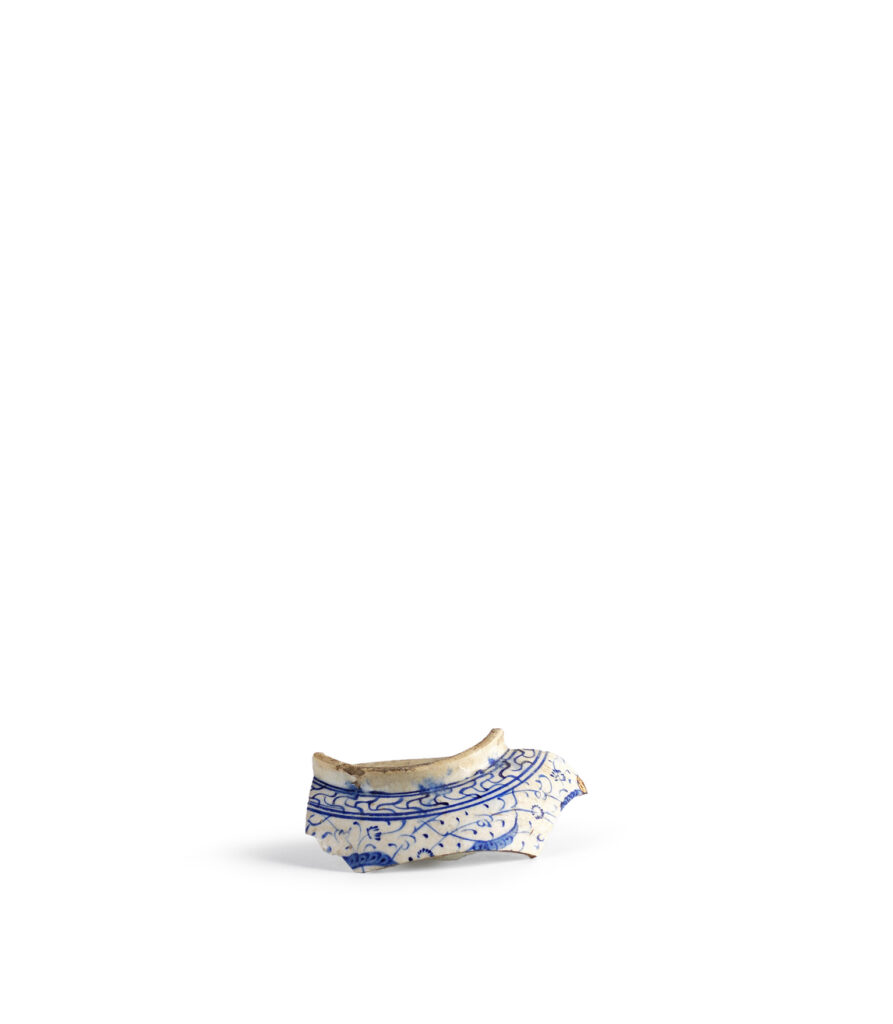 Fragment of blue-white Haliç-ware bowl